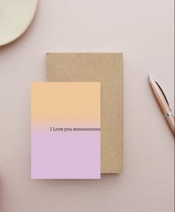 „ I Love you sooooo „ Postkarte