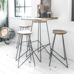 Loft barstol naturlig