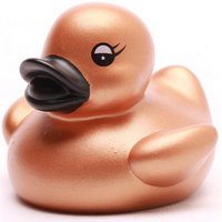 Badeente Mini - gold - Gummiente
