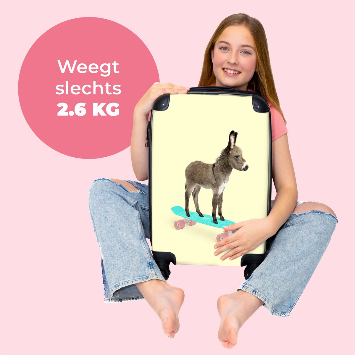 NoBoringSuitcases.com - Suitcase - Donkey - Skateboard