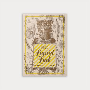 Postcard / Liquid Luck / Eco paper
