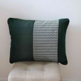 Housse de coussin décoratif vert Cim Lio