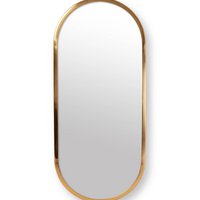 Mirror Oval Gold 20x50cm