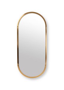 Mirror Oval Gold 20x50cm