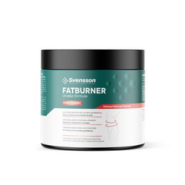  Fatburner energy drink powder in a black and teal container. Provides an energy boost for optimal fat burning.