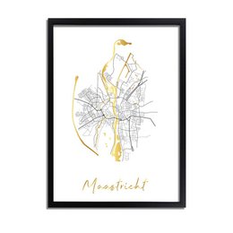 Map City Village of your choice - Gold foil / Silver foil / Copper foil