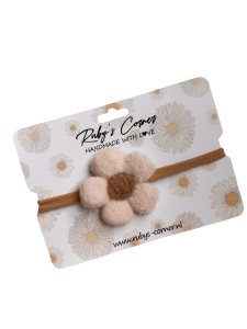 Haarband Bloem - Creme