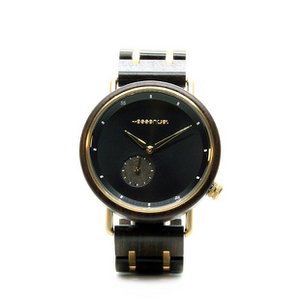 Black and wood men's watch - 40mm