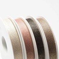 Satin ribbon herringbone â€“ 15mm â€“ 20m