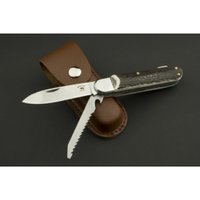 ED MAHONY Wildlife Duo pocket knife, stag handle, 440C