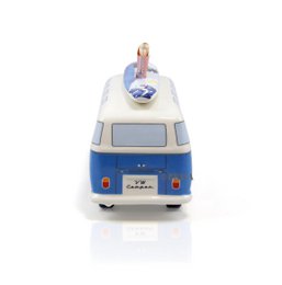 Volkswagen VW T1 Bus Spardose mit Surfboard (1:18) - Surf/Blau