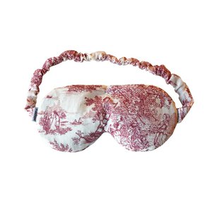 Hot & cold eyes mask - classic French pattern - Lin & lavender seeds