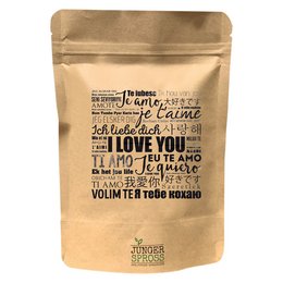 A sunflower-themed product with the text "I love you" in various languages. The product appears to be a garden item or decoration.