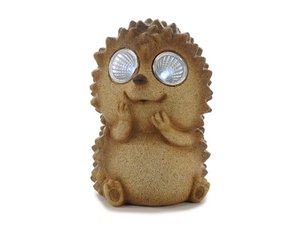 Solar Hedgehog met LED -ogen 9x9x12cm