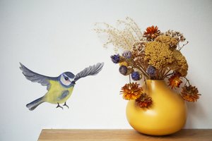 Muursticker pimpelmees