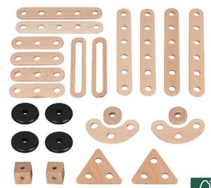 Constructieset 24 dlg FSC Hout