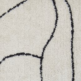 Viga Rug, White, Cotton