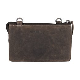 Lille skuldertaske I 3 farver Buffalo Læder - Festivaltaske - Lædertaske Lille - Crossbody taske til kvinder - Str. M