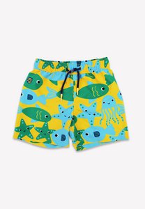 Kinder Schwimmshorts mit Fisch-Druck, UV-Schutz UPF 50+