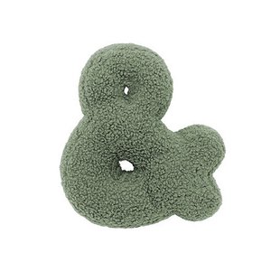 Letterkussen "&" groen