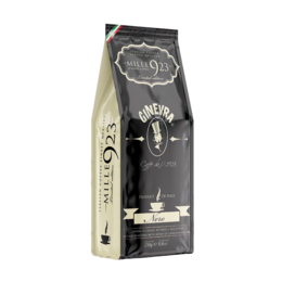  Black 1kg bag of Mille923 coffee beans. The bag features a vintage-style label with the Mille923 logo.