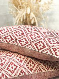 Federa per cuscino decorativo rosso Dokmai