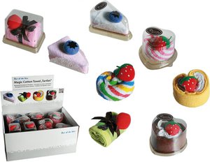 TORTENFÖRMIGES HANDTUCH