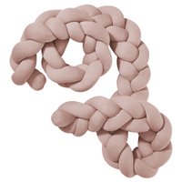 Old rose braided bed bumper knitted XL