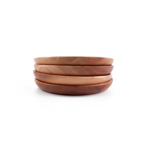 Handmade Tableware - Breakfast Plate Ø20 cm - Eco-friendly - Khaya Wood