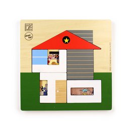 Houten Puzzel - 'Huis' - Joost Swarte