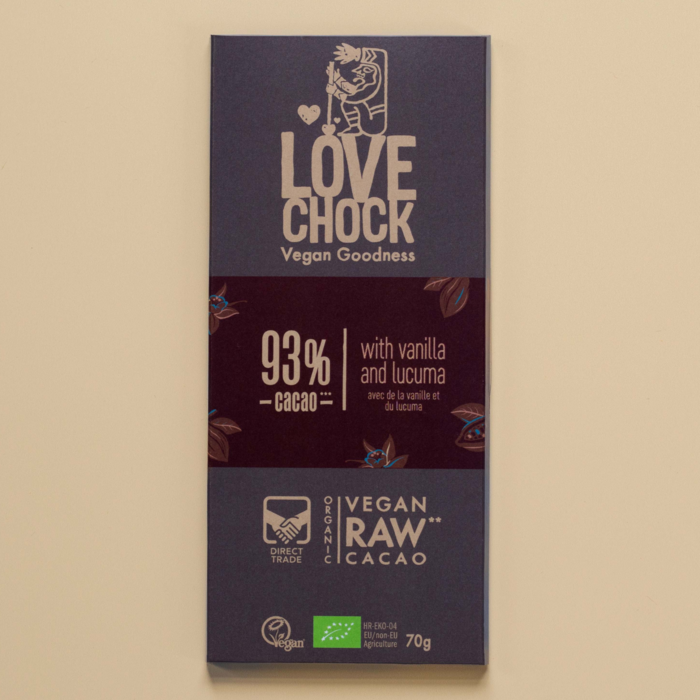 kakao 　N organic Vie 93% chocolate with vanilla - Organic, raw, plant-based and