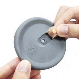 Tappo in silicone grigio per tiralatte Haakaa