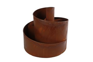 Blumenkasten „Spirale“ rostiges Metall 38x3