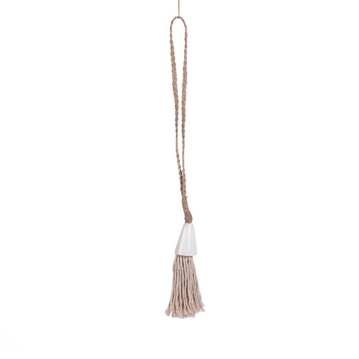De grote witte kauri schelp ketting