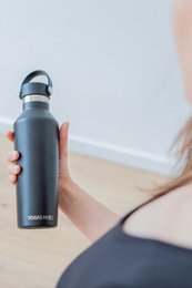 Edelstahl-Wasserflasche mit Sportverschluss