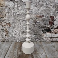 Lara candle mat wit 9x35cm (75721)