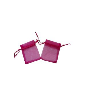 Organza bags fuchsia (7x9 cm)