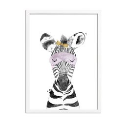 Zebra børnehave plakat Sløjfe