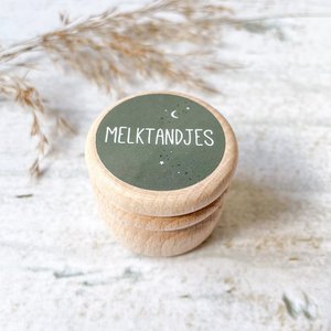 Aufbewahrungsbox Milchzähne | dunkelgrün