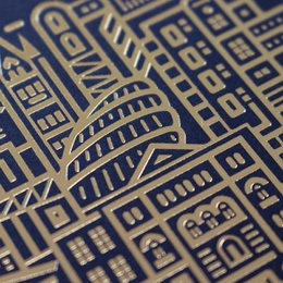 London Gold Foil Print