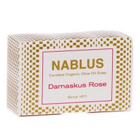 Nablus Soap Organic Olive Oil Soap Damascus Rose, 100g