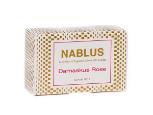 Nablus Soap Organic Olive Oil Soap Damascus Rose, 100g