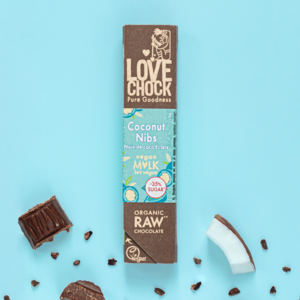 "Mlk" chocolate with coconut - Organic, raw, plant-based and sustainable