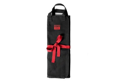 Kitchen Accessories - KOTAI knife roll-up bag - 100% cotton (7 slots for 6 knives and a honing steel)