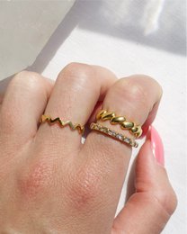 Eden - Dainty Crystal Gold Band