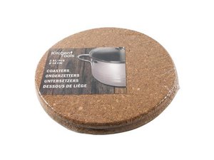 Cork coasters set of 2 pieces Ø18cm