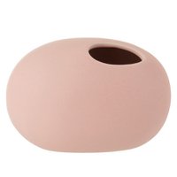 J -Line Vase Ovaal - Keramik - Rosa - schmal - Ø 10 cm