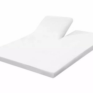 Wit bamboe Split-Topper Hoeslaken - (400TC Tanboocel) - Coco White