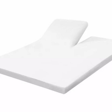 Weißes Bambus-Split-Topper-Spannbettlaken – (400TC Tanboocel) – Coco White