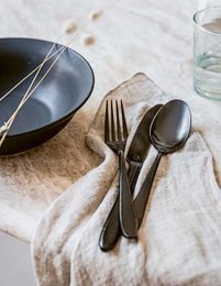 Set/6 Cake Forks Matt Black